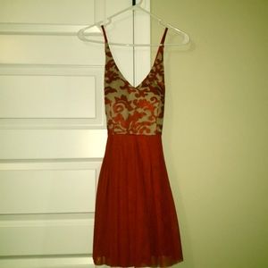 Red formal dress